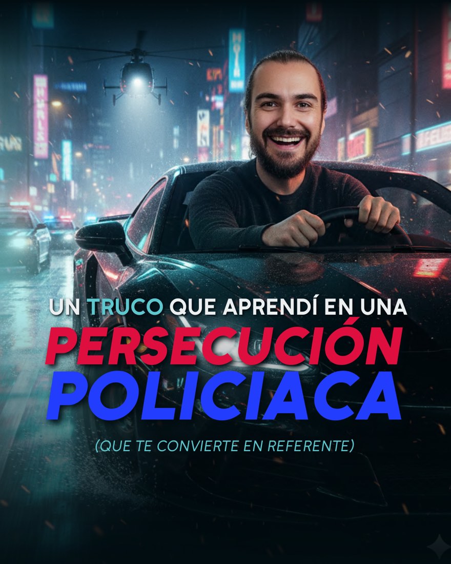 Bonus: un truco que aprendí en una persecución policiaca (que te convierte en Referente)